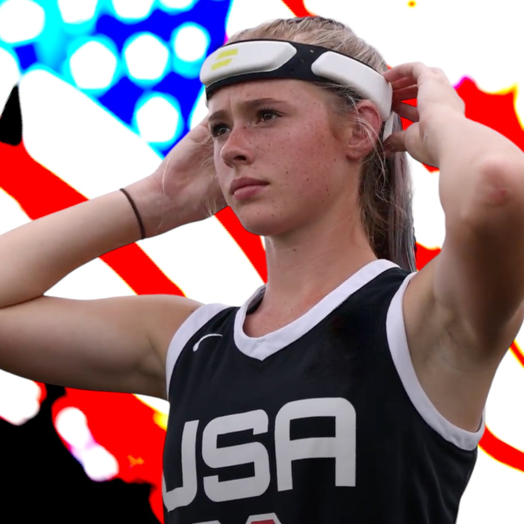 flag football protective gear X7C Non-Tackle Flag Football Headband M: 54.8-57.7cm/21.6-22.7 inch Head Circumference / White